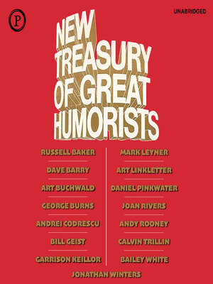 cover image of New Treasury of Great Humorists